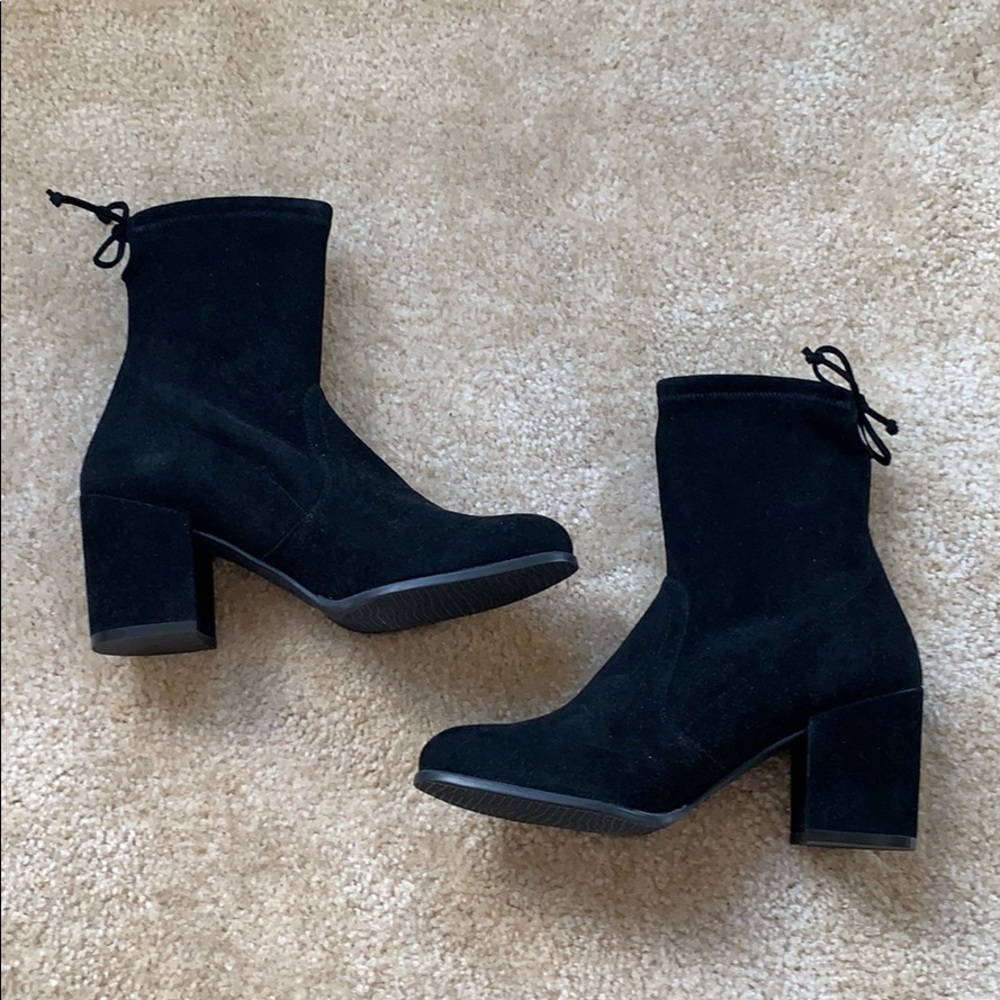 Stuart Weitzman Shorty Block Heel Boots Women’s 8